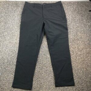 NWT 2025 Banana Republic Pants Performance Chino Flat Front Black 36x29 Slim Fit
